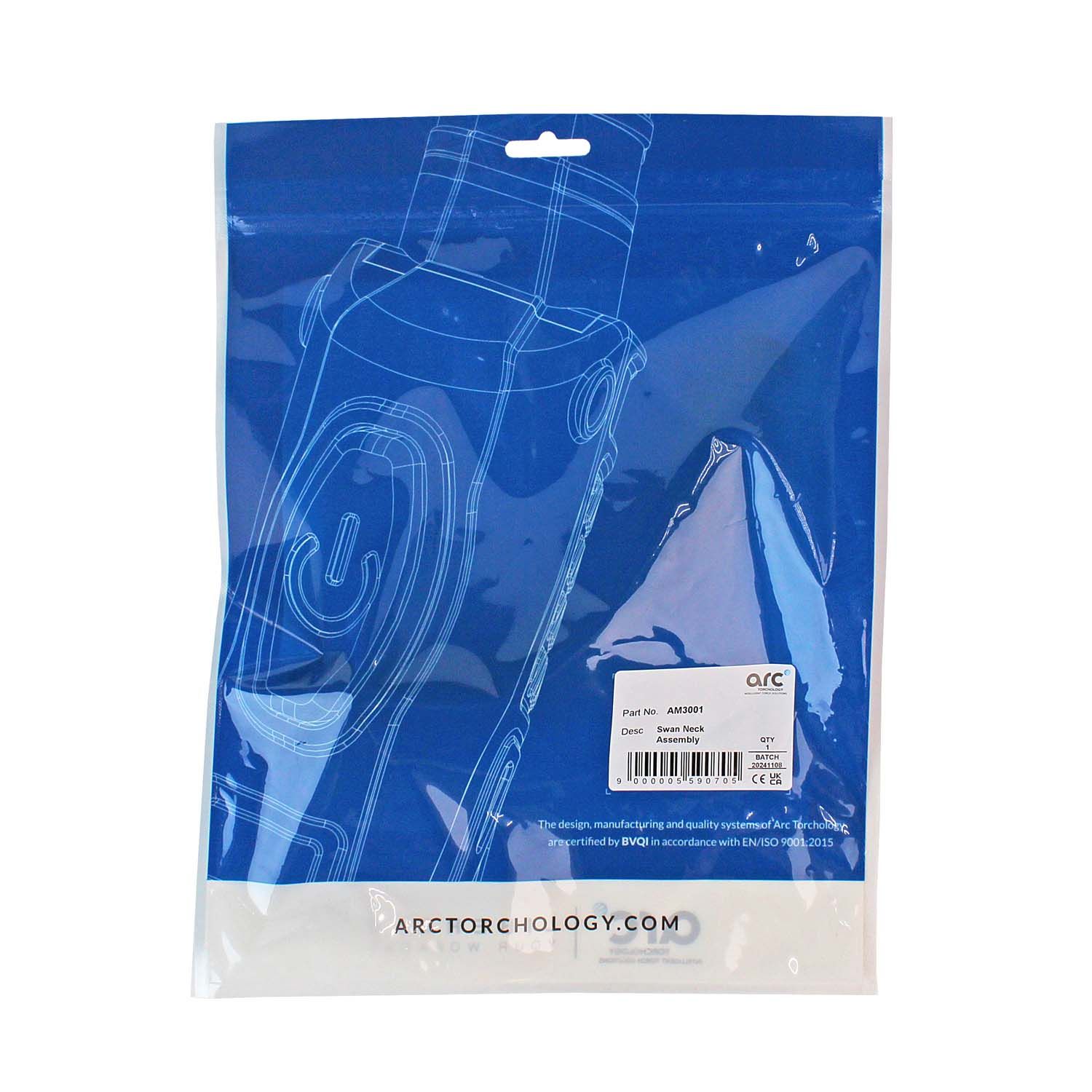 AM3001 Гусак Arc 45° для полуавтоматической горелки M3 (MIG/MAG)