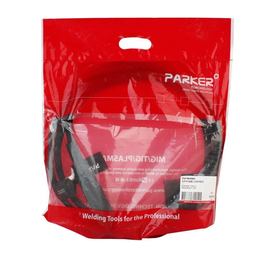 Сварочная полуавтоматическая горелка Parker STH 150AE с поворотным гусаком 3 метра (MIG/MAG)