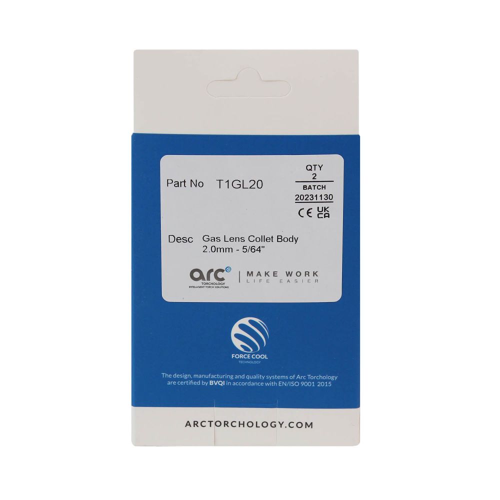T1GL20 Корпус цанги с газовой линзой 2,0 мм для T1-T1W (pack)