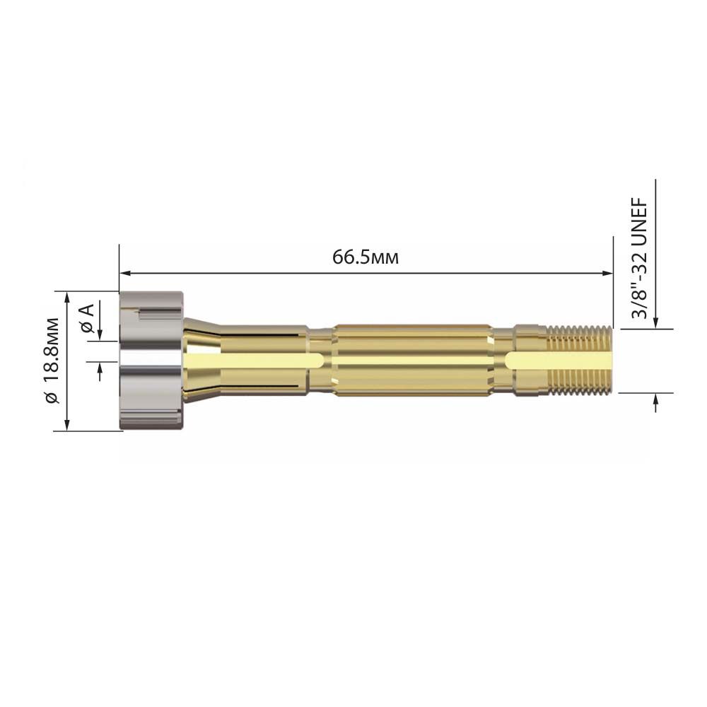 T3GL10 Цанга Arc с газовой линзой 1,0x66,5 мм (TIG)