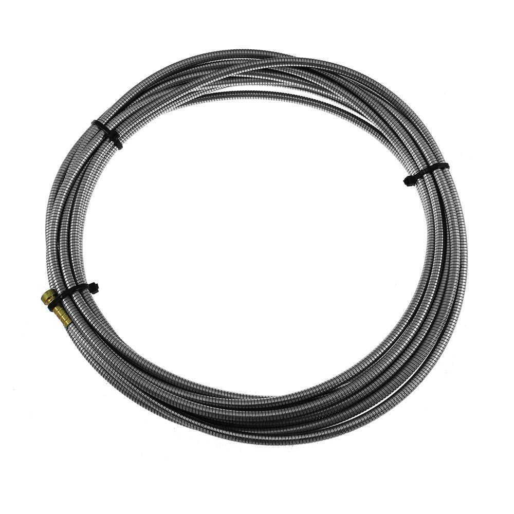 PB5035-50B Направляющий канал Parker 2,0-2,4 мм 5 метров (стальная спираль с латунным ниппелем без оплётки) (MIG/MAG)