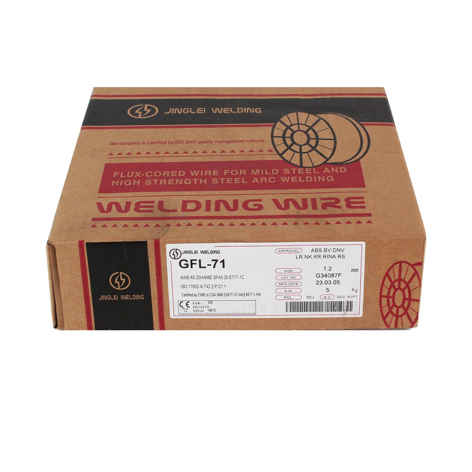 Порошковая проволока Kunshan Gintune GFL-71 d 1,2 мм