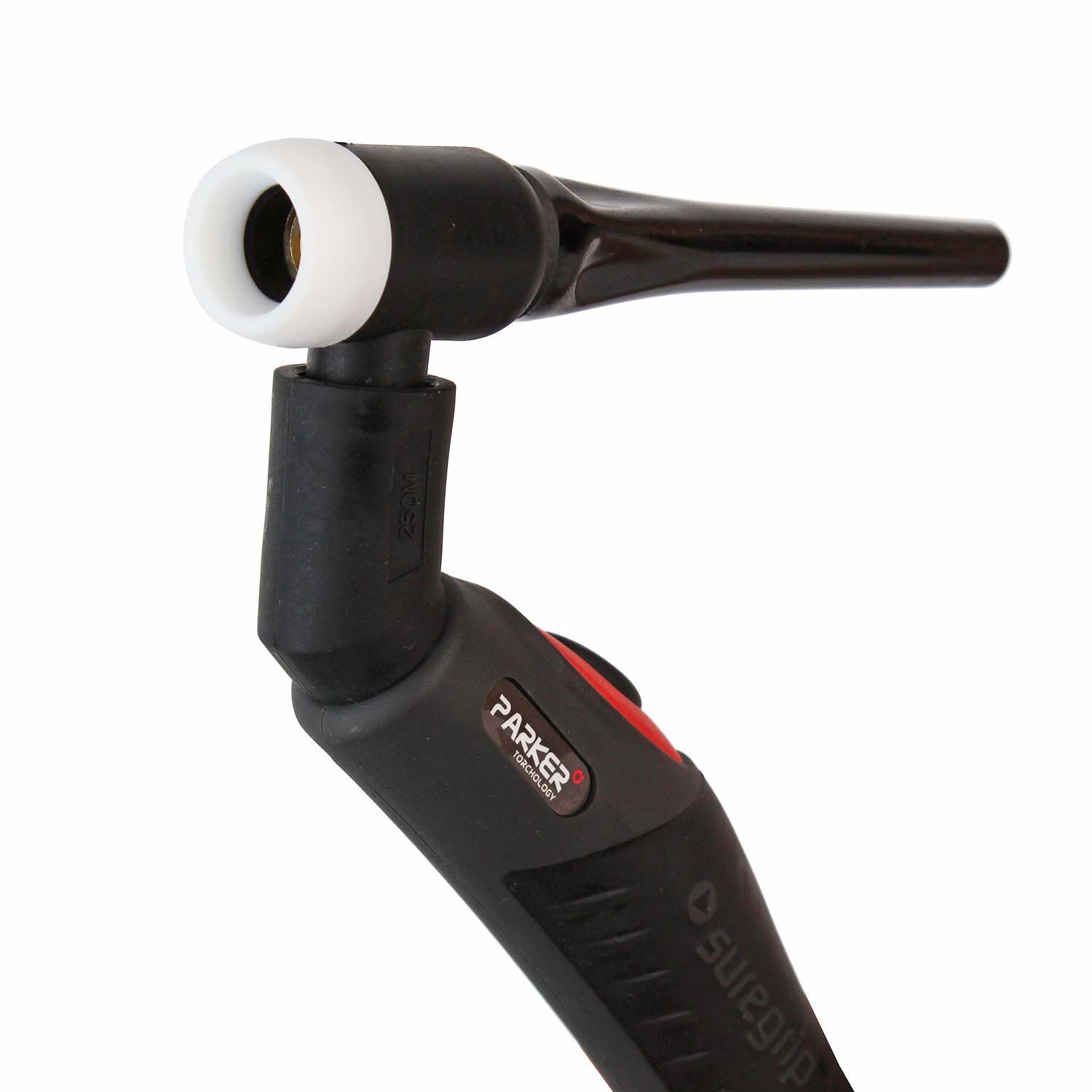 Сварочная аргонодуговая горелка Parker SGT 250M с шарнирной головой SGT 17 и морозостойким шланговым пакетом 4 метра для TIG сварки в среде аргона
