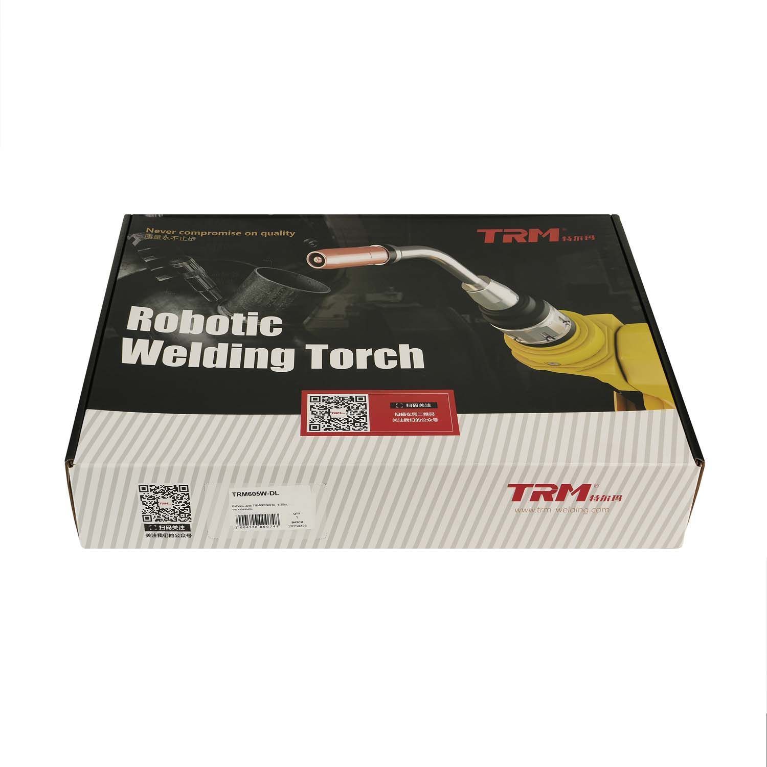 TRM605W-DL Шланговый пакет TRM для роботизированной горелки TRM605WHD с евроразъёмом 1,35 метра