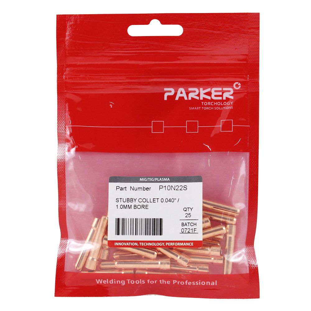 P10N22S Parker Stubby collet 1.0mm bore (pack)