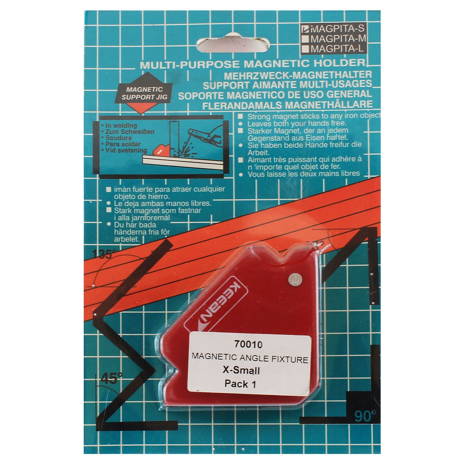 Магнитный уголок Keean 62x57 мм