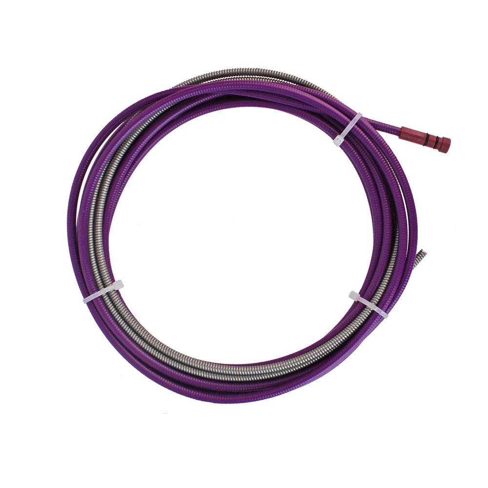 AM6SSTL-1012-50 Направляющий канал Arc 1,0-1,2 мм 5 метров (стальная спираль с литым ниппелем в лиловой оплётке) (MIG/MAG)