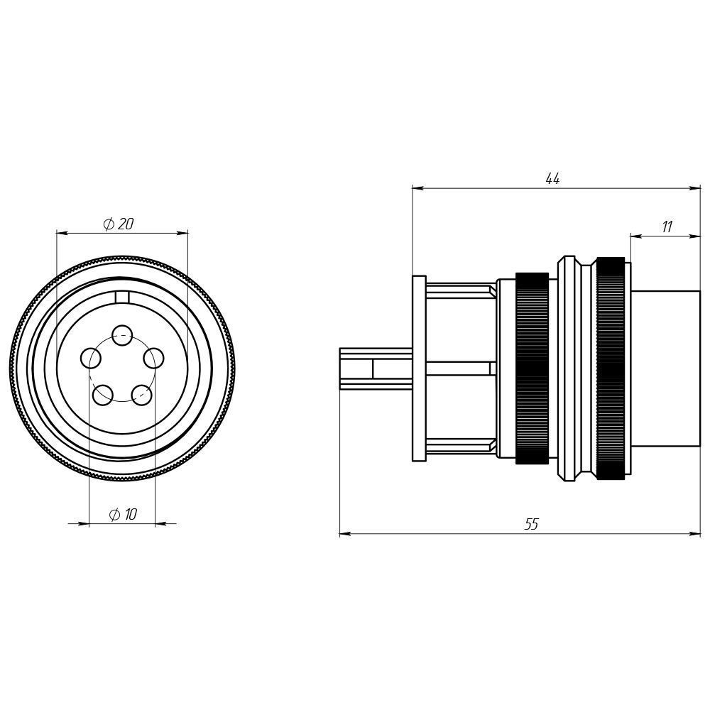 SVR-20463 5-пиновый разъём управления SVR (HR-20463) (распиновка)