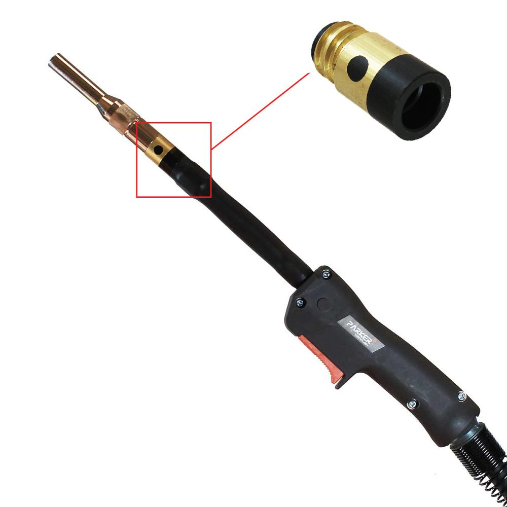 Горелка PPA350A + гусак D35001F + изолятор PPA3504 + сопло A35002L (2)