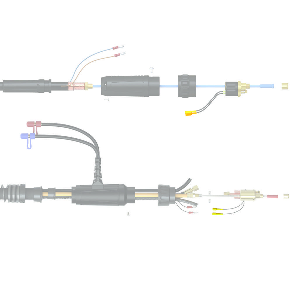 PB1523 Панельное гнездо разъёма Parker
для полуавтоматических и автоматических горелок (MIG/MAG)