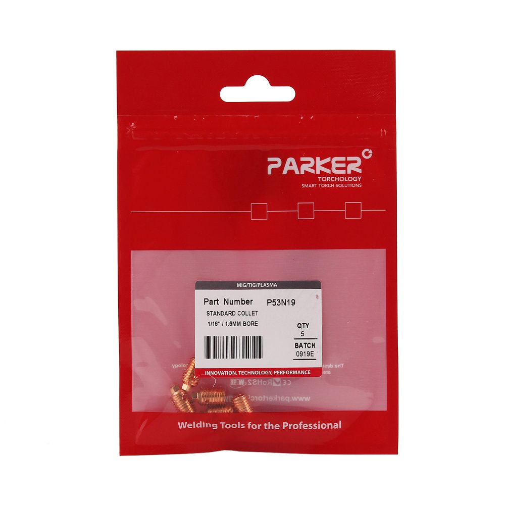 P53N19 Parker Standard Collet 1.6MM bore (pack)