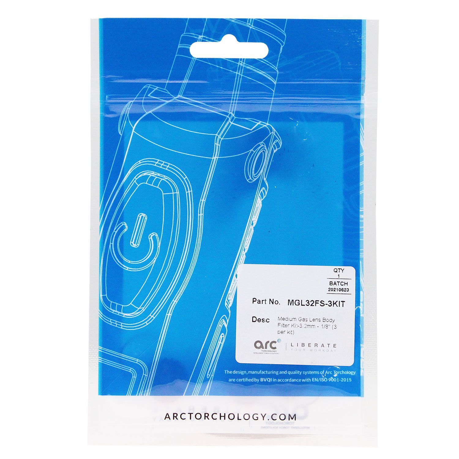 MGL32FS-3KIT Комплект фильтров Arc для средней газовой линзы 3,2 мм (TIG)