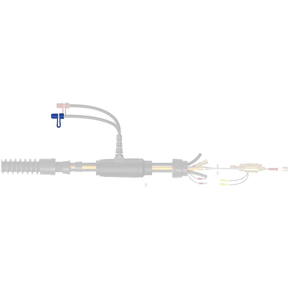 PBD-80310 Ограничитель синий на шланг подачи охлаждающей жидкости Parker (MIG/MAG)