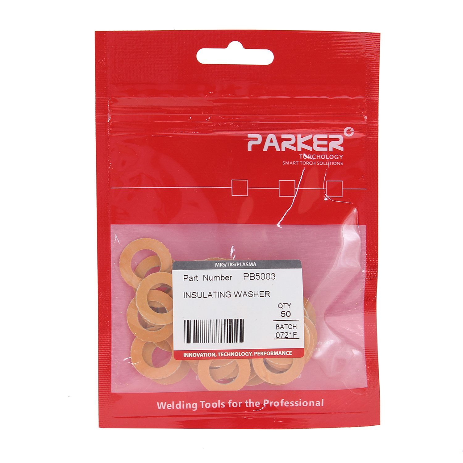 PB5003 Изоляционная шайба Parker для гусака горелки с жидкостным охлаждением (MIG/MAG)