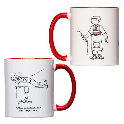 MUG-9 Кружка Сварной №9 (Ардха Шалабхасана + в полный рост) (4)