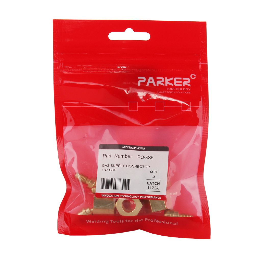 PQGS5 Parker Gas supply connector (pack)