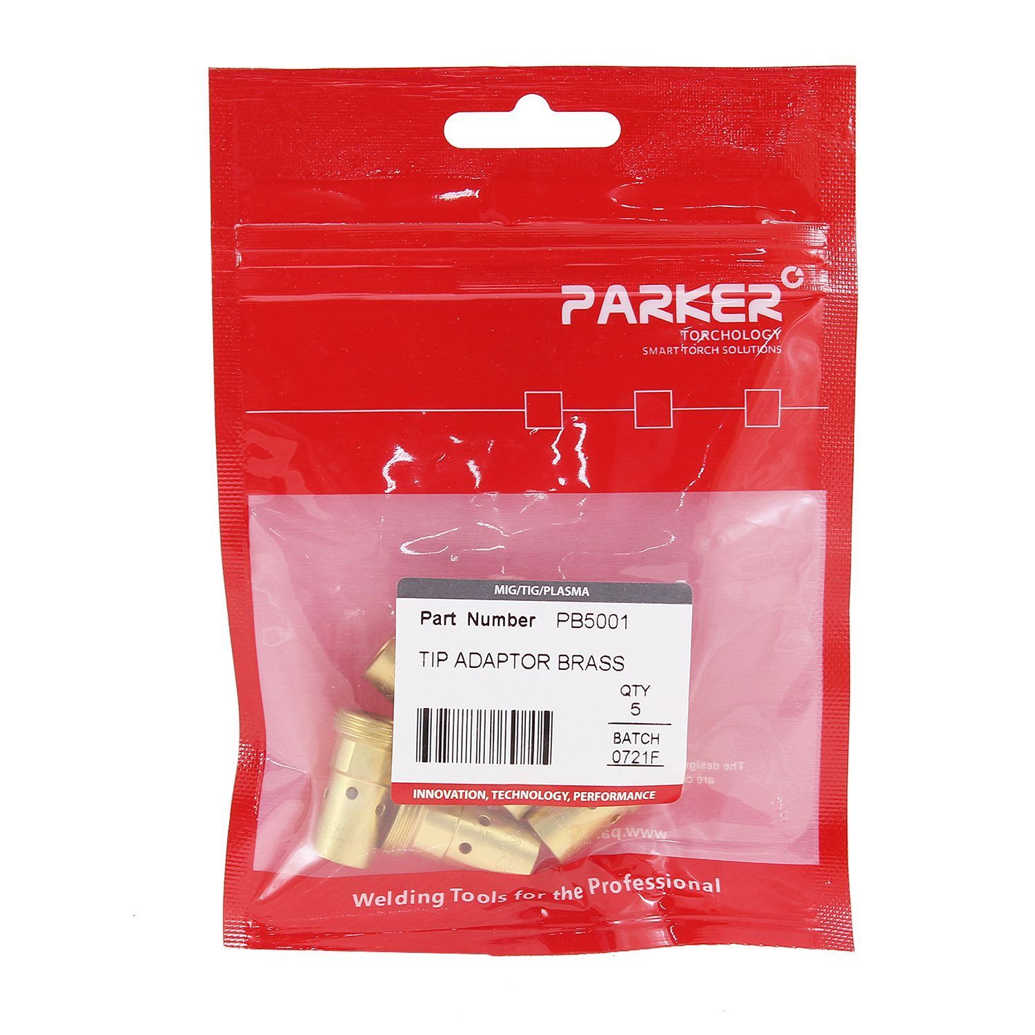 PB5001 Вставка под наконечник Parker М8 латунная 25,0 мм (MIG/MAG)