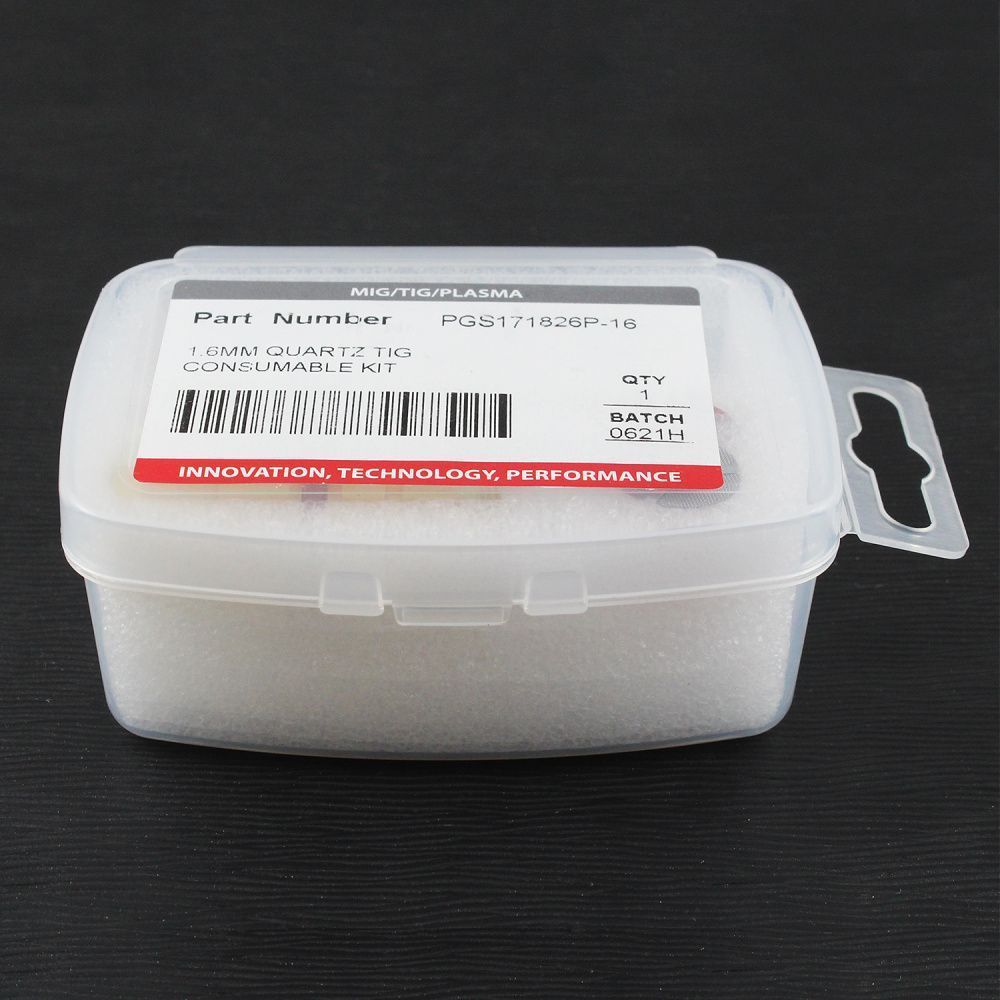 PGS171826P-16 Arc 1.6mm quartz TIG consumable kit (pack)