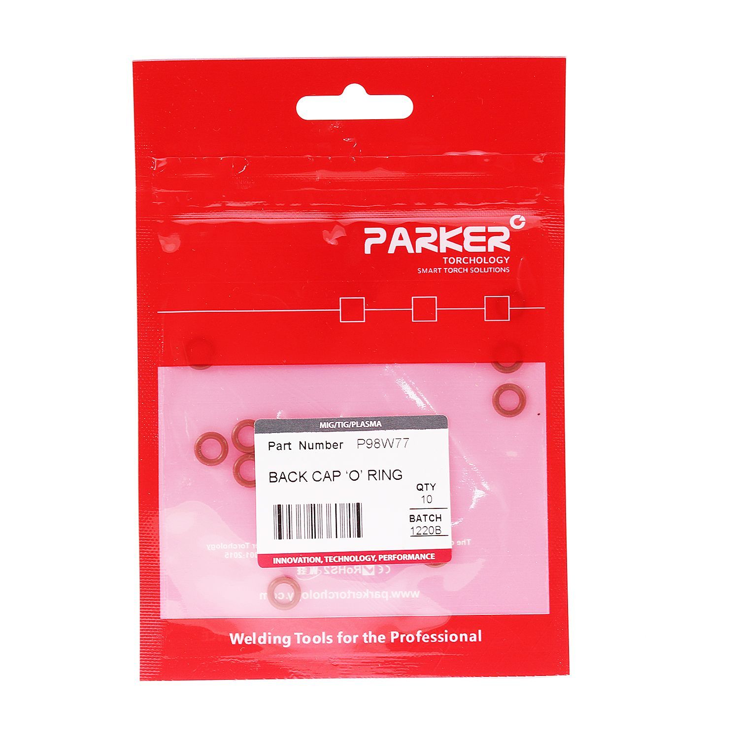 P98W77 Уплотнительное кольцо Parker для колпачков P41V24 / P41V35 / P41V33 (TIG)