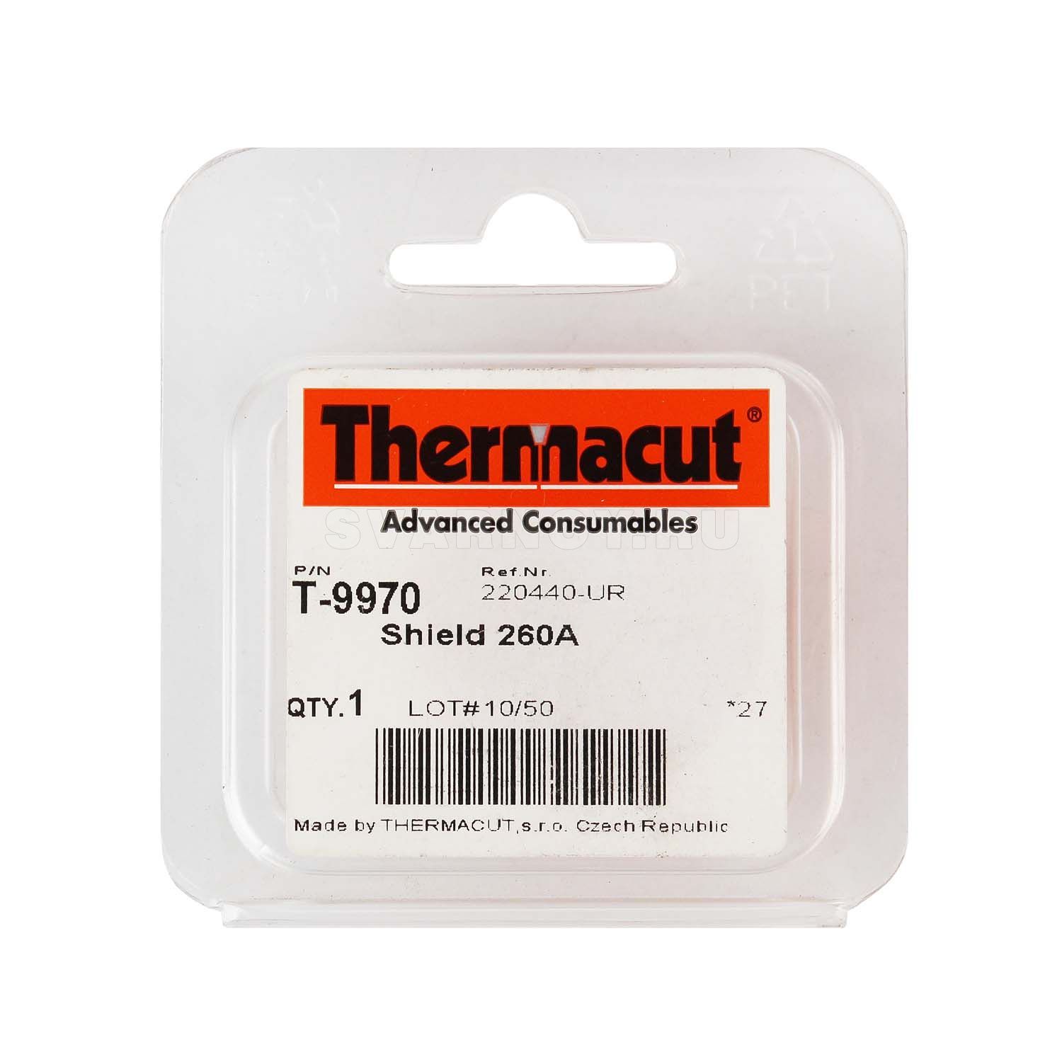 220440 Защитный экран 260А для плазмотронов Hypertherm HPR130, HPR260