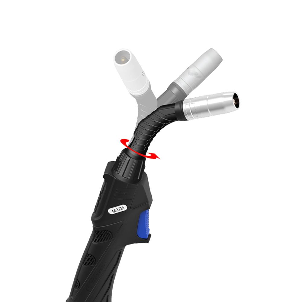 Сварочная полуавтоматическая горелка Arc M22M Multijust с поворотным гусаком 5 метров (MIG/MAG)