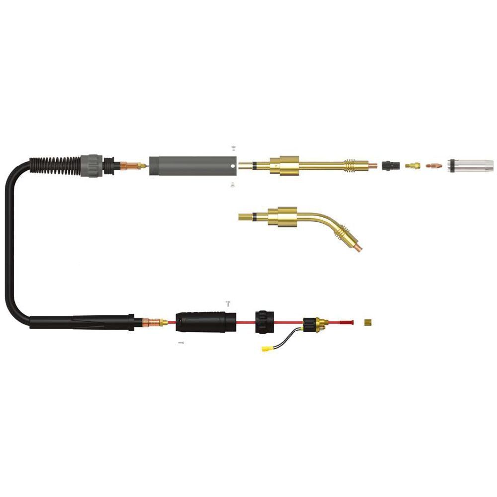 Сварочная горелка Parker SB 360A Auto (explosive view)