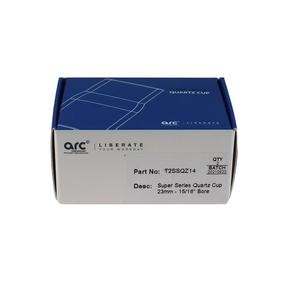 T2SSQZ14 Arc Super series quartz cup 23mm bore (pack)