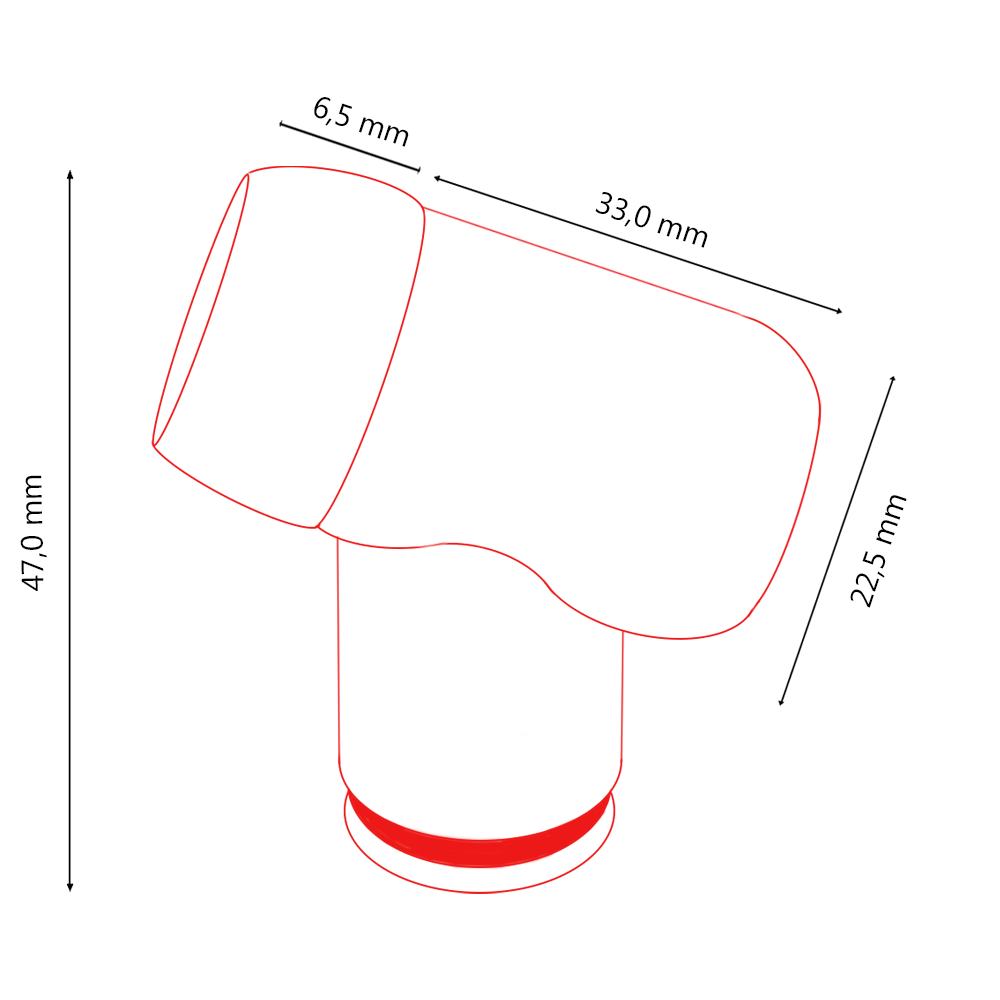 P18-70 Голова горелки Parker 70° для горелок SGT 150F / 200F / 225F (TIG)