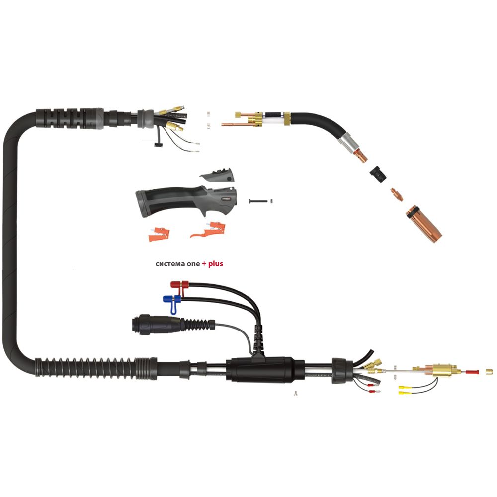 Сварочная полуавтоматическая горелка Parker Multi-Mig MMB 555W с двойным контуром охлаждения 5 метров (MIG/MAG)