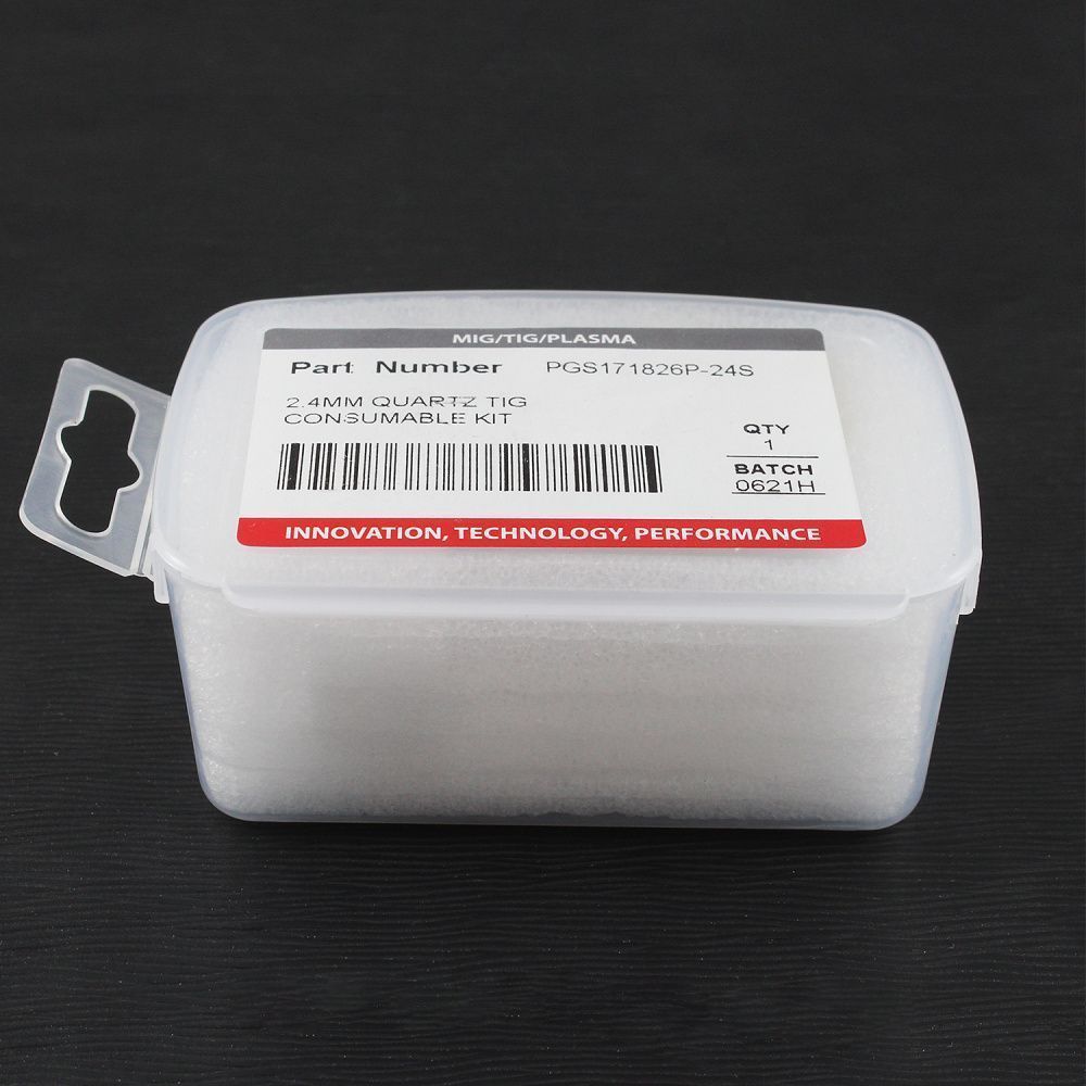 PGS171826P-24S Arc 2.4mm quartz TIG consumable kit (pack)