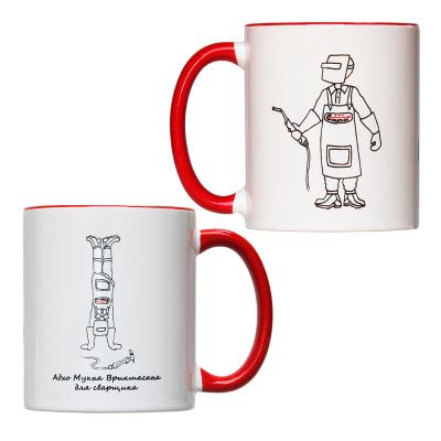 MUG-7 Кружка Сварной №7 (Адхо Мукха Врикшасана + в полный рост) (4)