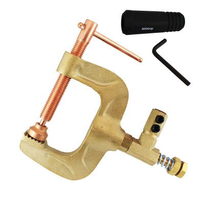 26020 Keean Клемма заземления поворотная (струбцина, бронза) 600А