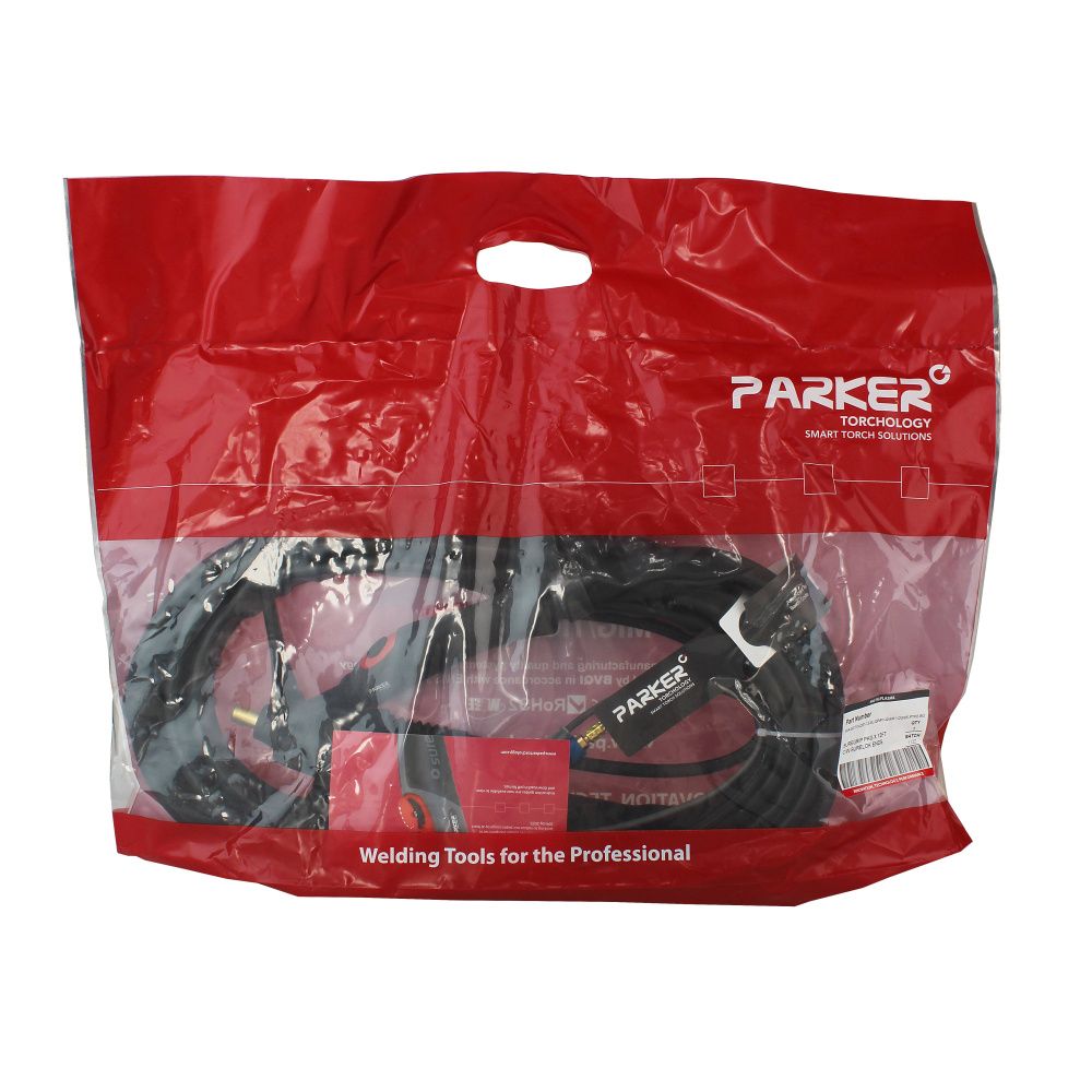 Сварочная горелка Parker SGT 18 c 5-пиновым разъёмом EWM, Lorch, Lincoln, разъёмом с резьбой 1/4 BSP и системой One TIG 4 метра