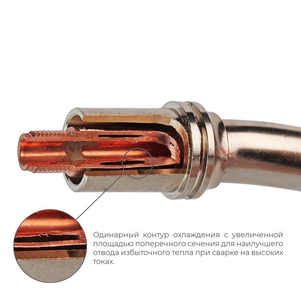 Сварочная полуавтоматическая горелка Parker SGB 501W с улучшенной подачей охлаждающей жидкости 3 метра (MIG/MAG)