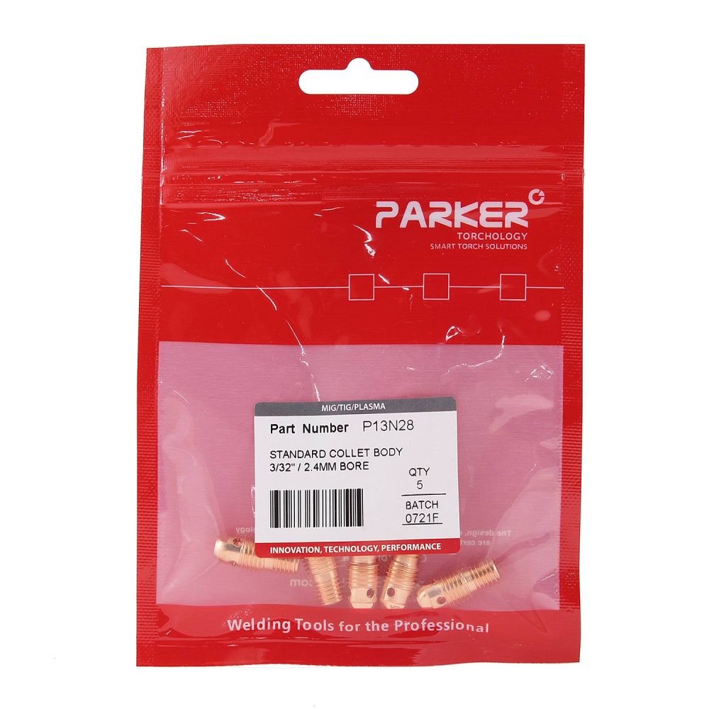 P13N28 Parker Standard collet body 2.4MM bore (pack)