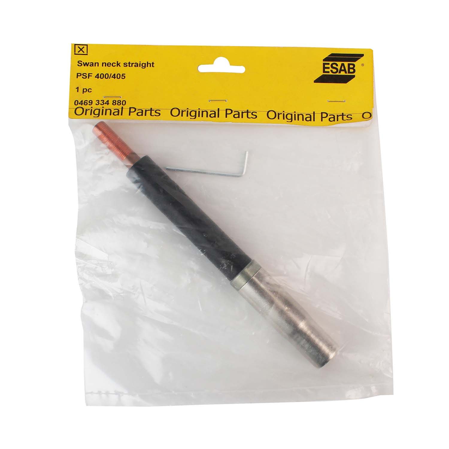 0469 334 880 Гусак Esab 180° прямой для полуавтоматической горелки PSF 405 (MIG/MAG)