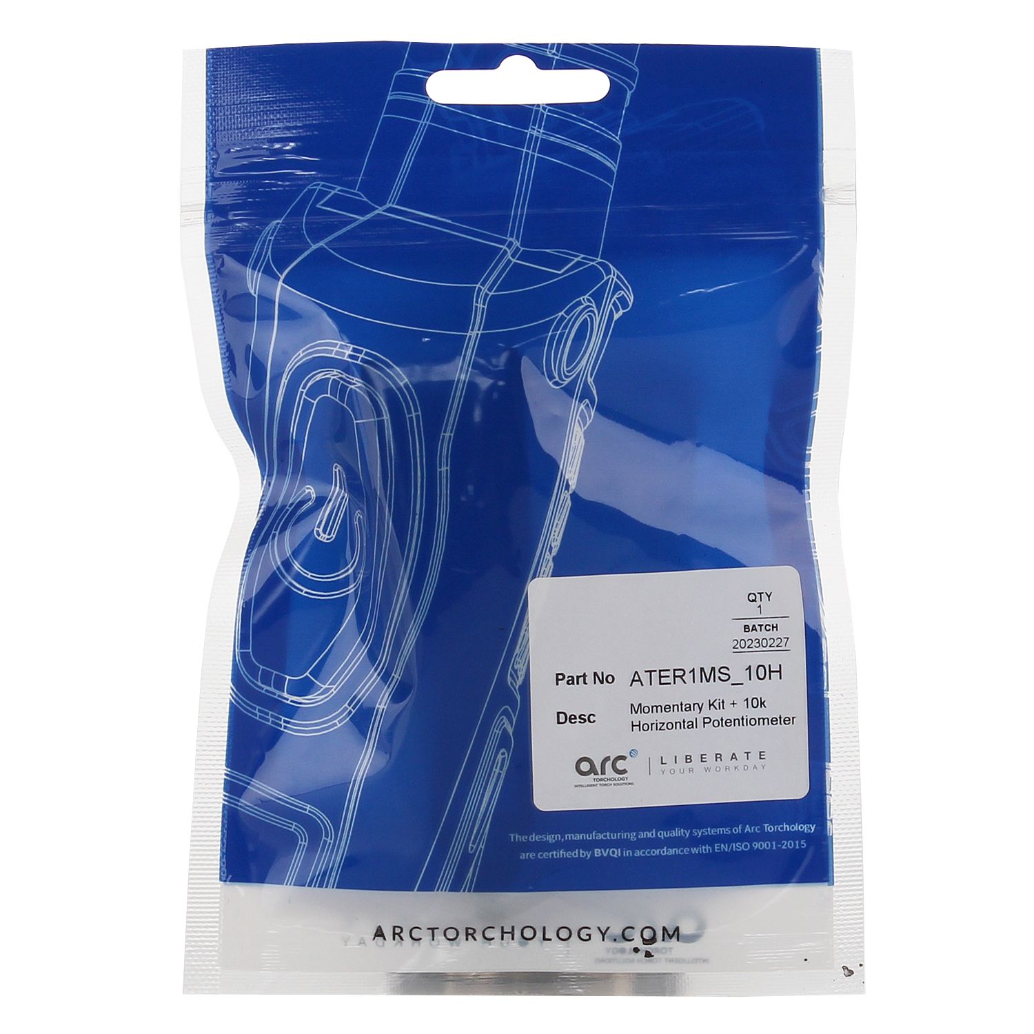 ATER1MS-10H Модуль Arc с 1 кнопкой и горизонтальным потенциометром 10К (TIG)