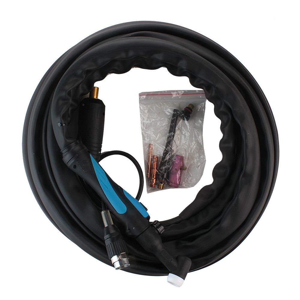 Сварочная аргонодуговая горелка SVR WPV26 с вентилем 8 метров для TIG сварки в среде аргона