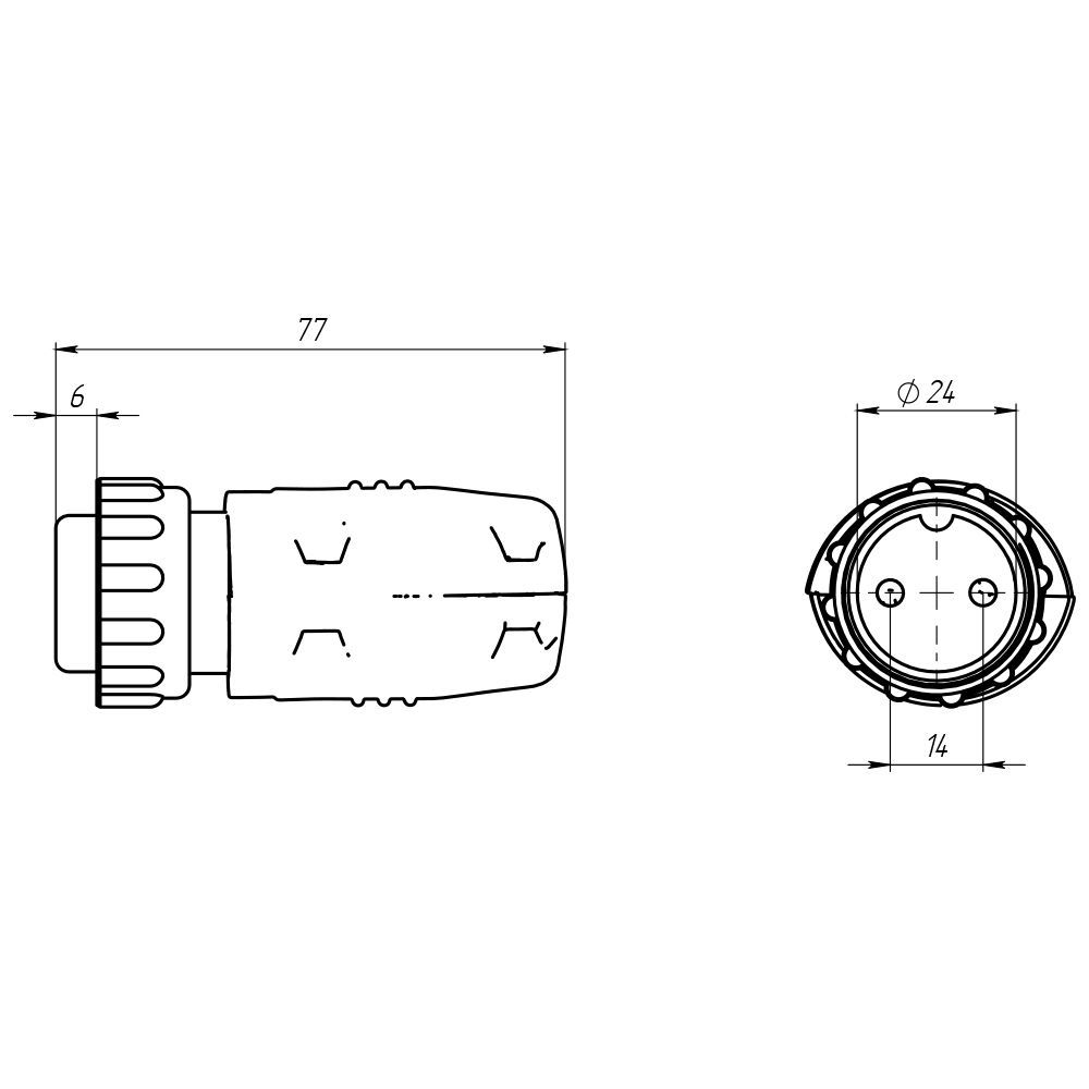 SVR-20100 2-пиновый разъём управления SVR под AOTAI (TIG)