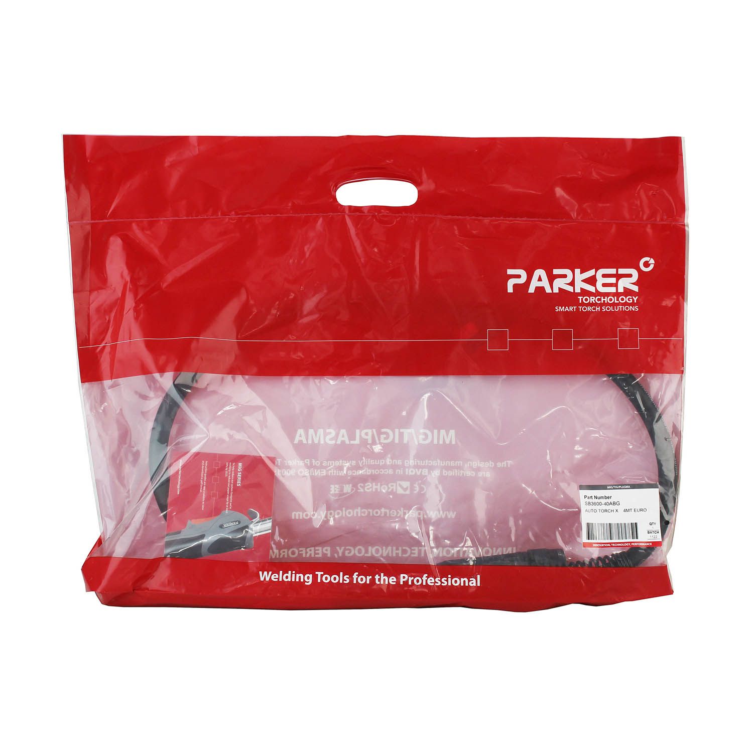 Сварочная автоматическая горелка Parker SB 360A Auto 4 метра (MIG/MAG)