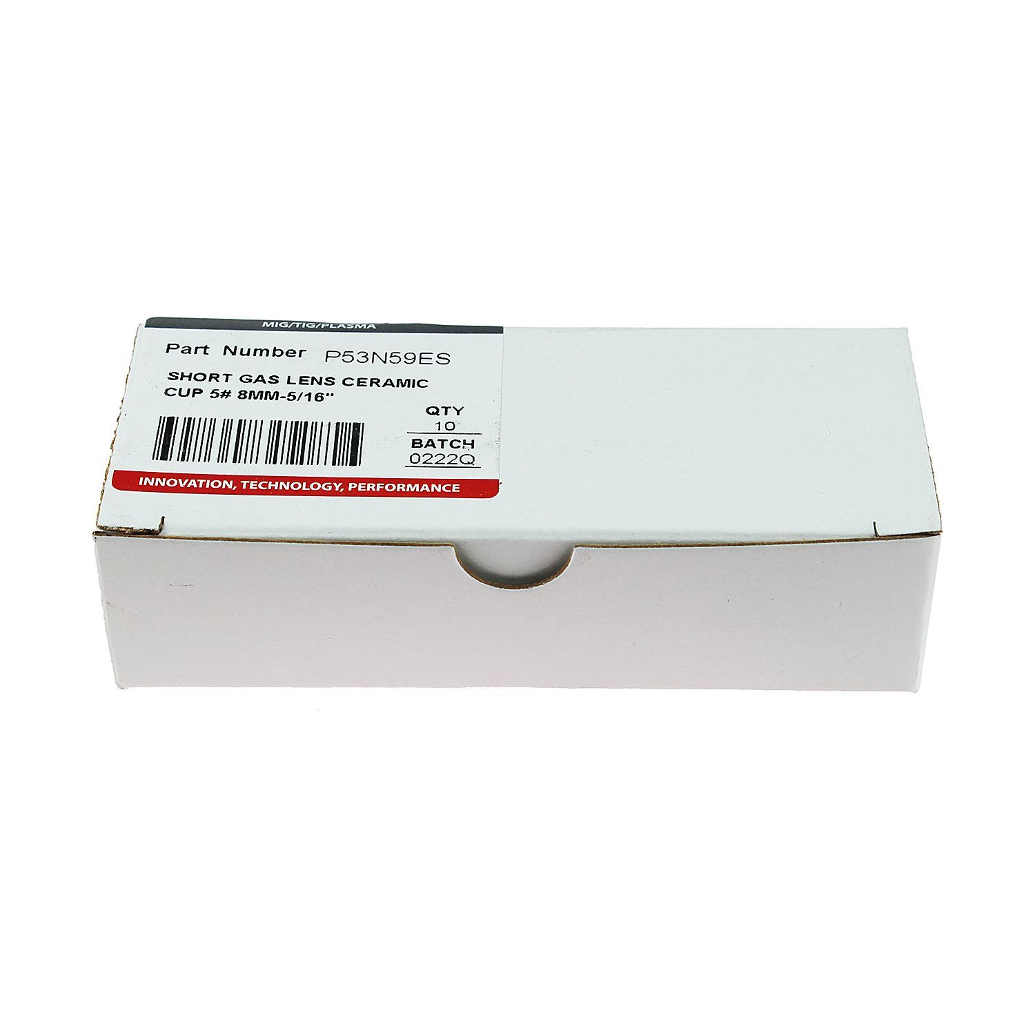 P53N59ES Сопло Parker керамическое для короткой газовой линзы №5 8,0x10,0 мм (TIG)