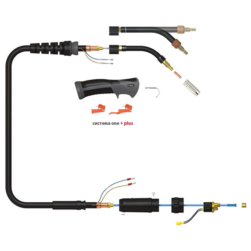 Сварочная горелка Parker SGB-SGF 150A (explosive view)