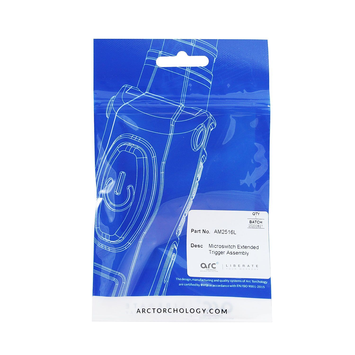 AM2516L Кнопка Arc удлинённая
для полуавтоматических горелок Arc M
 (MIG/MAG)