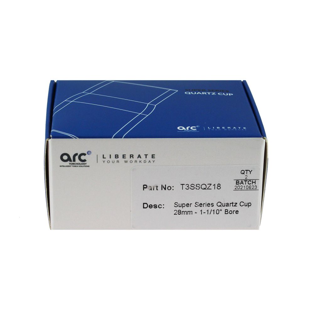 T3SSQZ18 Arc Super series quartz cup 20mm bore (pack)