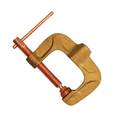 28001 Keean Клемма заземления поворотная (струбцина, бронза) 800А с медным винтом (2)