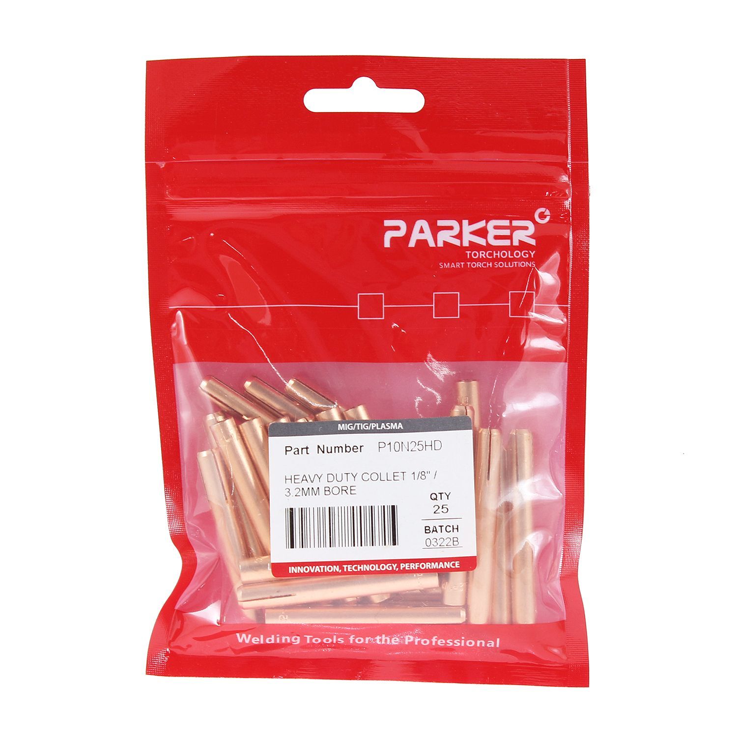 P10N25HD Цанга Parker особой стойкости 3,2x49,0 мм для горелок SGT 18SC / SGTCW 18SC (TIG)
