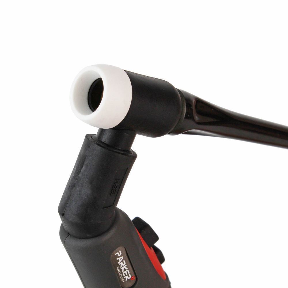 Сварочная аргонодуговая горелка Parker SGT 125M с шарнирной головой и 2-мя кнопками 8 метров для TIG сварки в среде аргона