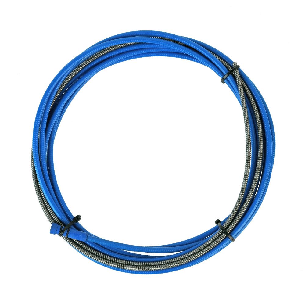 AM1535-50 Направляющий канал Arc 0,6-0,9 мм 5 метров (стальная спираль с литым ниппелем в синей оплётке) (MIG/MAG)