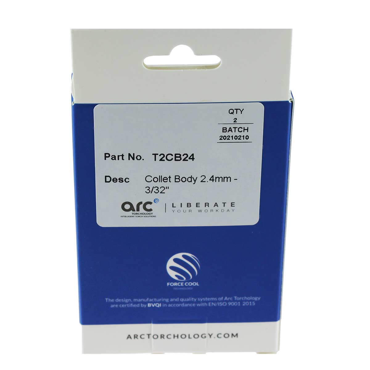 T2CB24 Цанга Arc 2,4x61,5 мм (TIG)