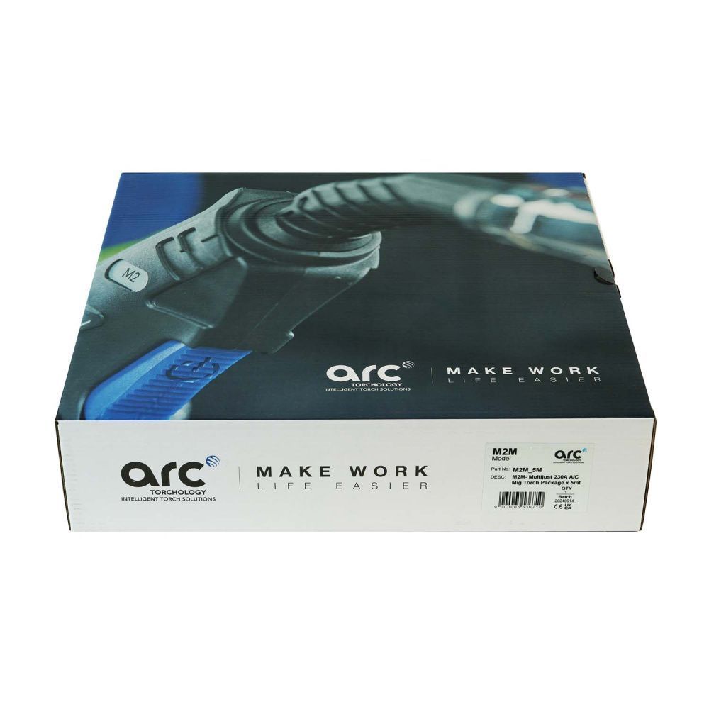 Сварочная полуавтоматическая горелка Arc M2M Multijust с поворотным гусаком 5 метров (MIG/MAG)